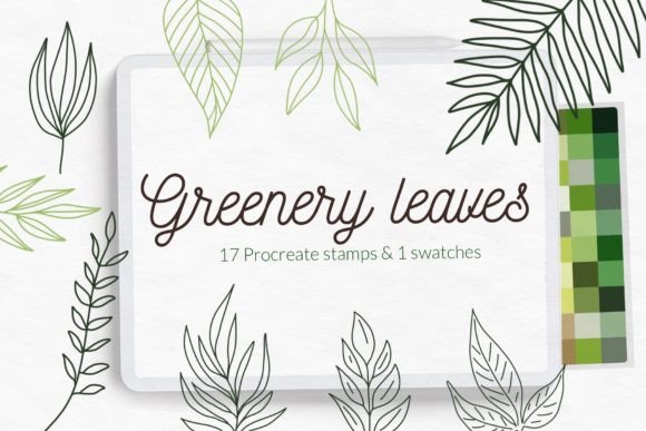 Download Greenery Leaves Stamps Brushes - Leaves Collection