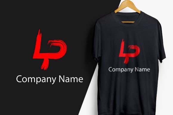 Download Letter Lp Painting Brush Stoke Logo - Premium Resources