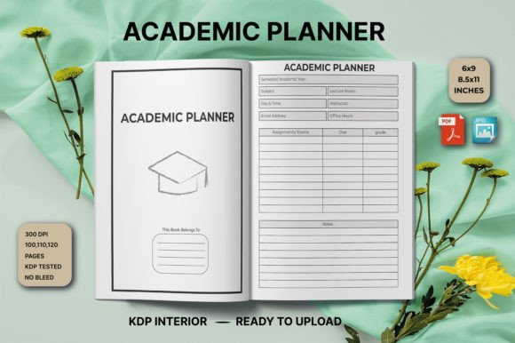 Download Academic Planner  for  KDP Interior - Kdp interior Collection