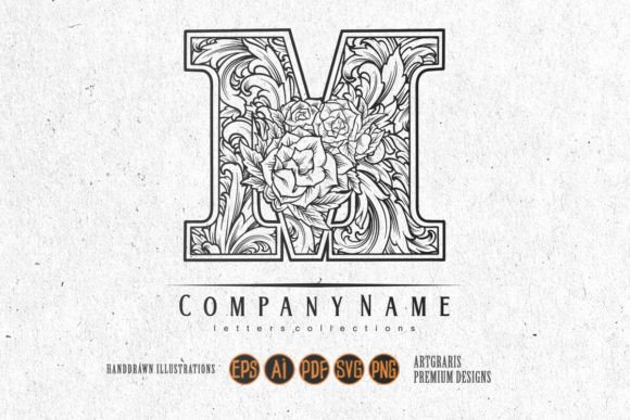 Download Regal Capital Letter M Monogram Flourish - Capital letter Collection