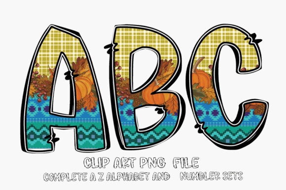 Download Fall Alphabet Aublimation Clipart PNG - Aublimation Collection
