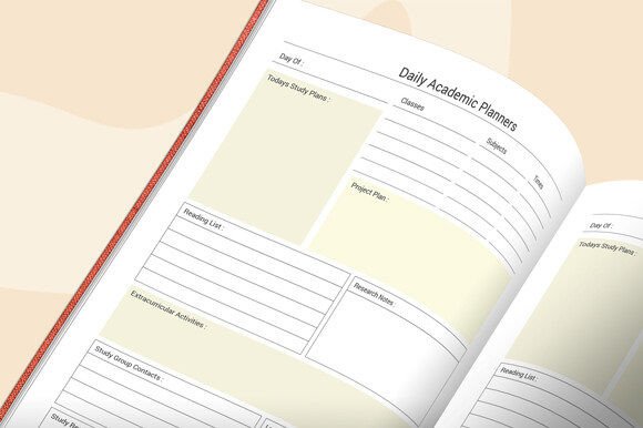 Download Daily Academic Planner Page Kdp Interior - Kdp interior Collection