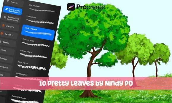 Download Procreate Brushes - Pretty Leaves - Leaves Collection